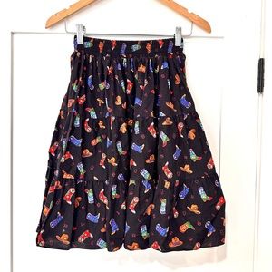 Square Up Fashion INC Vintage Western Cowboy Skirt Square Dancing sz XS